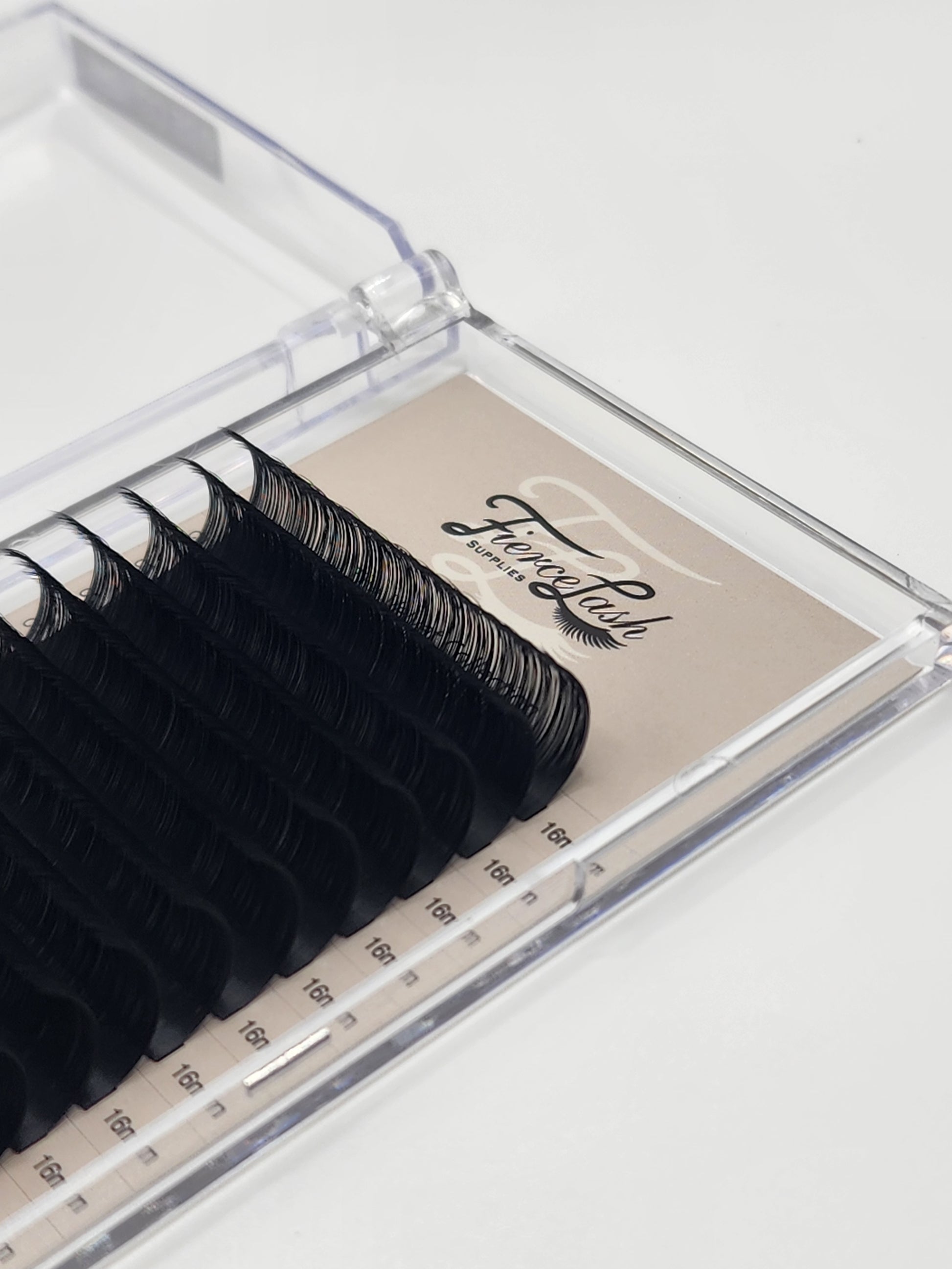 Jet Black Lashes - 0.05 Premium Lashes - Fierce Lash Supplies