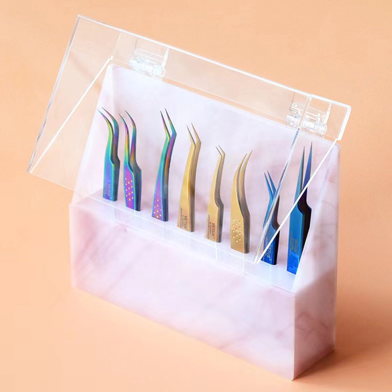 Tweezer Holder With Lid